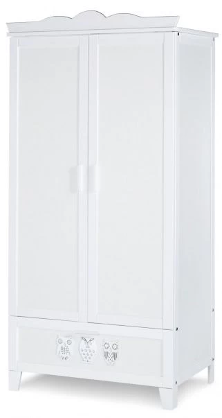 2-Deurs Kast Uil Wit
