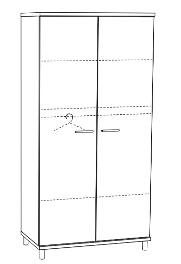2-Deurskast Naomi NAOK2 - Afbeelding 3