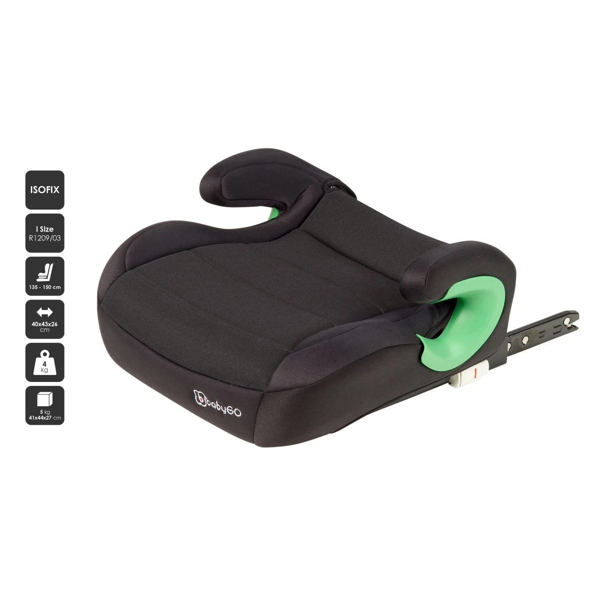 Babygo Bursa III Black I-Size Booster Zitverhoger 22-36 Kg 3571 - Afbeelding 2