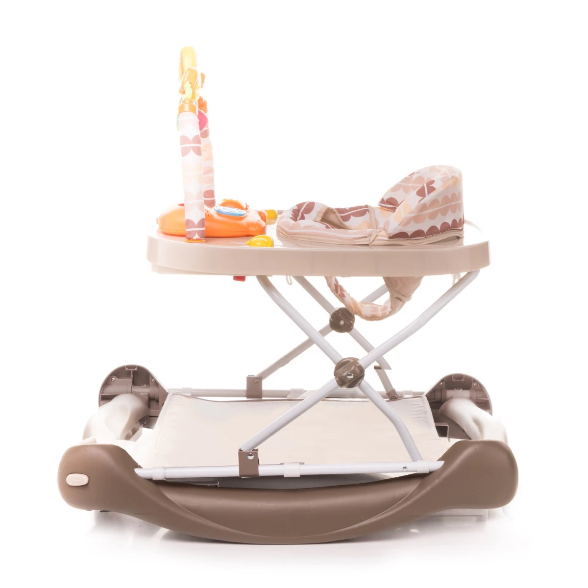 4Baby Swing'n Push Camel 3- In-1 Loopstoel Met Schommelfunctie - Afbeelding 5