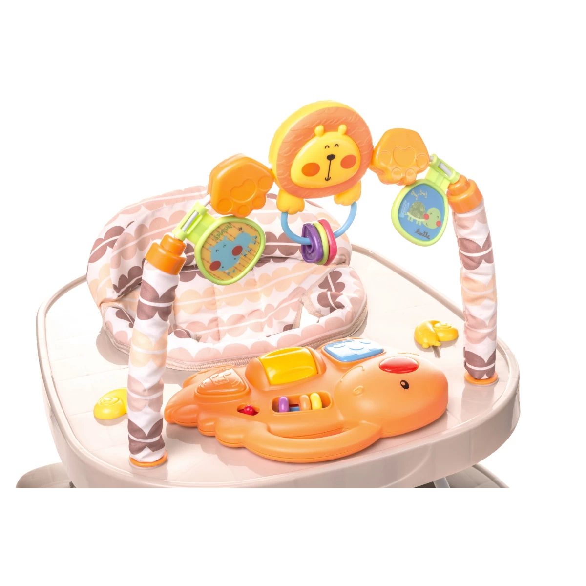 4Baby Swing'n Push Camel 3- In-1 Loopstoel Met Schommelfunctie - Afbeelding 7
