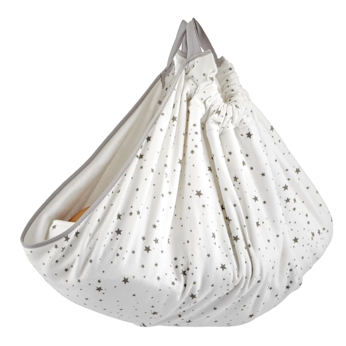 Babyjem Wit/Grijs Wikkeldeken 1116431 - Afbeelding 2