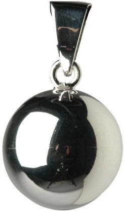 Babylonia Bola Effen Bal Zilver Zwangerschapsketting Met Babybel VZ100