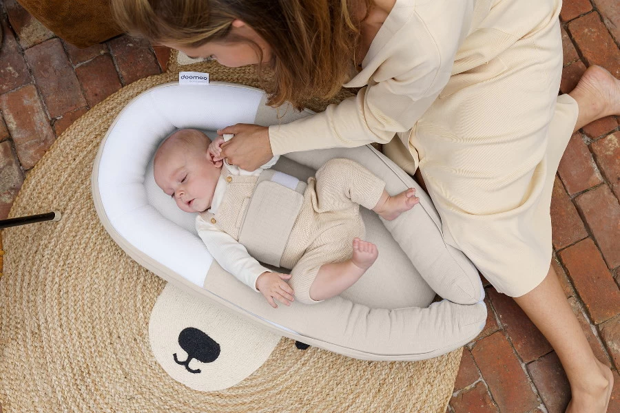 Doomoo Cocoon Tetra Jersey Sand Babynest CO 12 - Afbeelding 2