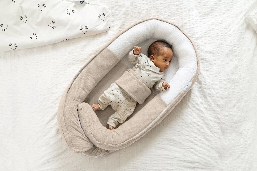 Doomoo Cocoon Tetra Jersey Sand Babynest CO 12 - Afbeelding 5