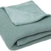 Jollein Basic Knit Forest Green / Fleece 75 X 100 Cm Wiegdeken 517-511-65219