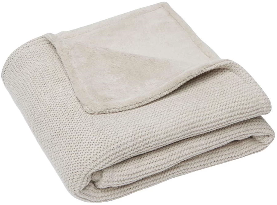 Jollein Basic Knit Nougat / Fleece 75 X 100 Cm Wiegdeken 517-511-65360