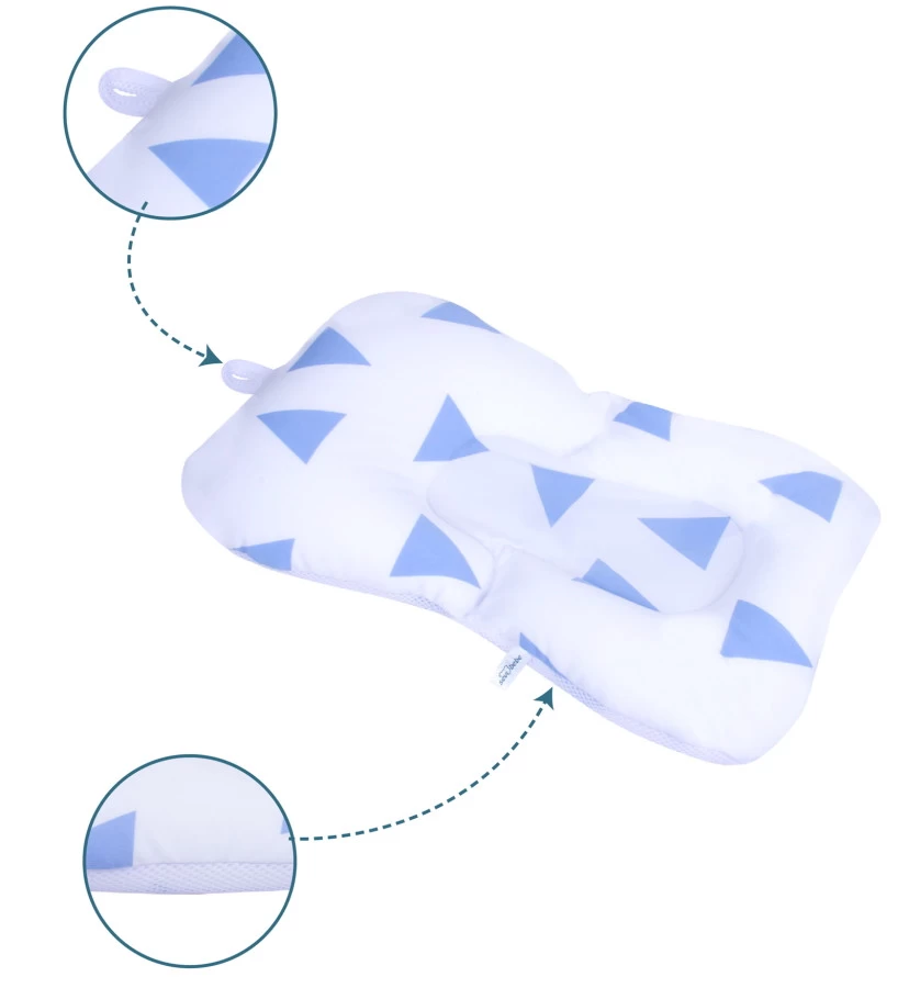Sevibaby Cozy Triangle Blue Baby Badkussen 69-100 - Afbeelding 5