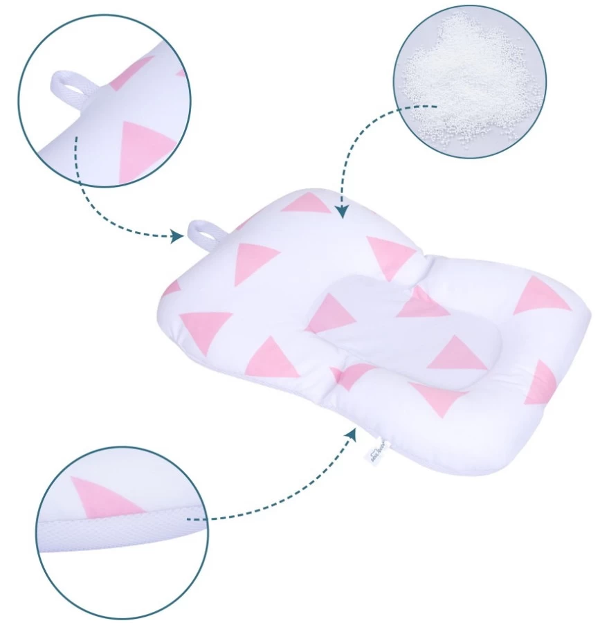 Sevibaby Cozy Triangle Pink Baby Badkussen 69-101 - Afbeelding 5