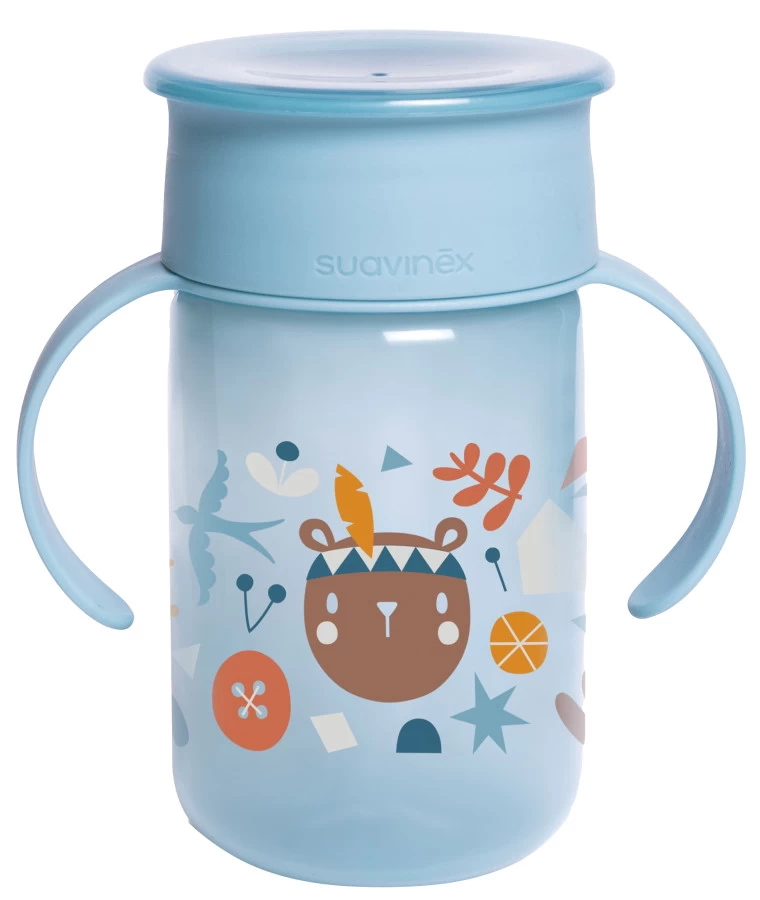Suavinex Forest Blauw 360° Drinkbeker Met Handvatten SXZFEE070157