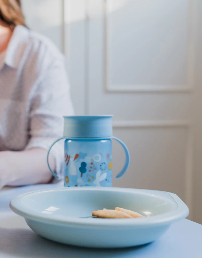 Suavinex Forest Blauw 360° Drinkbeker Met Handvatten SXZFEE070157 - Afbeelding 4