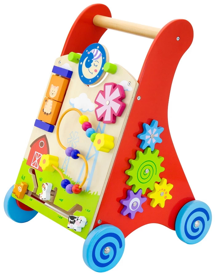 Viga Activity Walker Multicolor Houten Loopwagen 50950