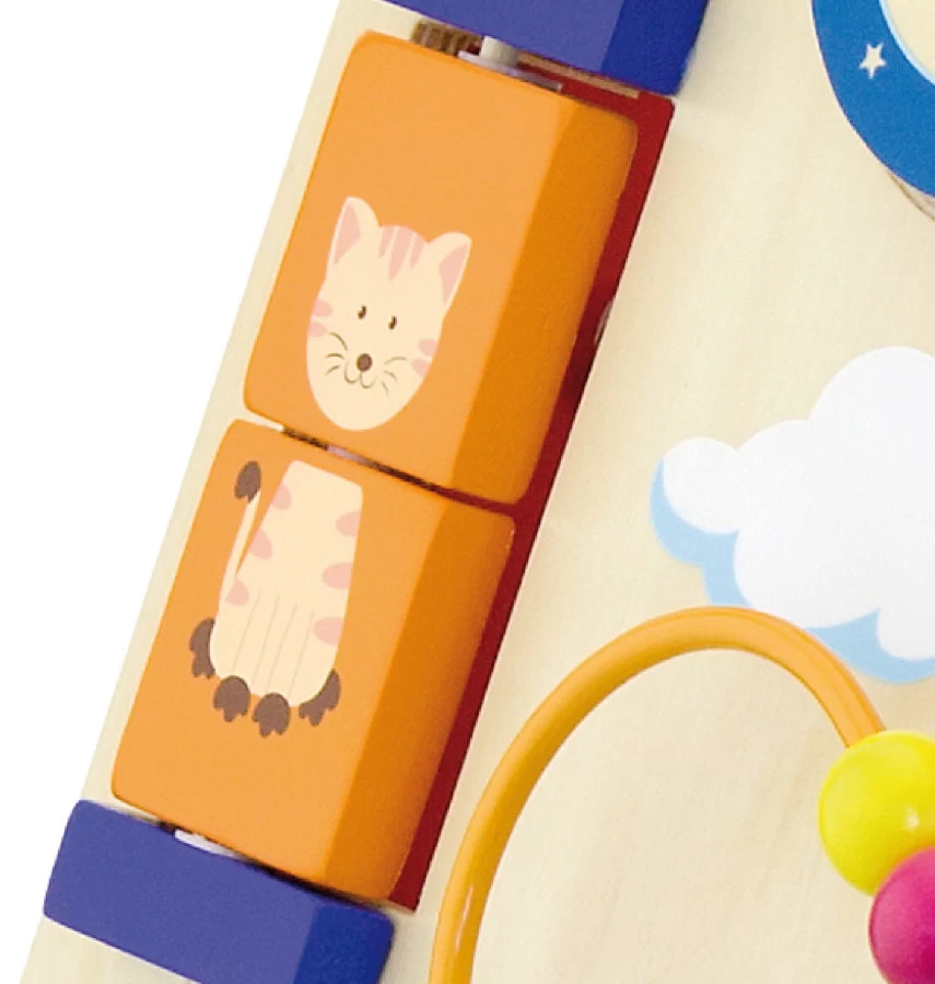 Viga Activity Walker Multicolor Houten Loopwagen 50950 - Afbeelding 6