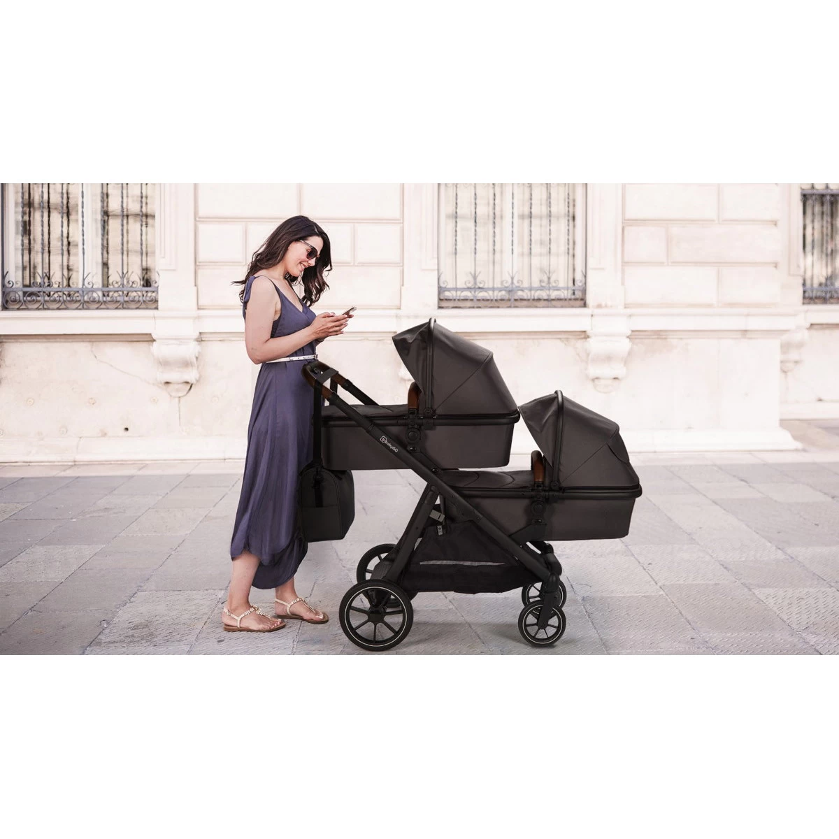 Babygo Duo Grey Tandem Kinderwagen 7801 - Afbeelding 20