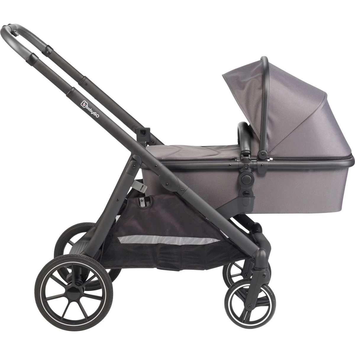 Babygo Duo Mega Grey Tandem Kinderwagen Incl. 2 Autostoelen 78001 - Afbeelding 9