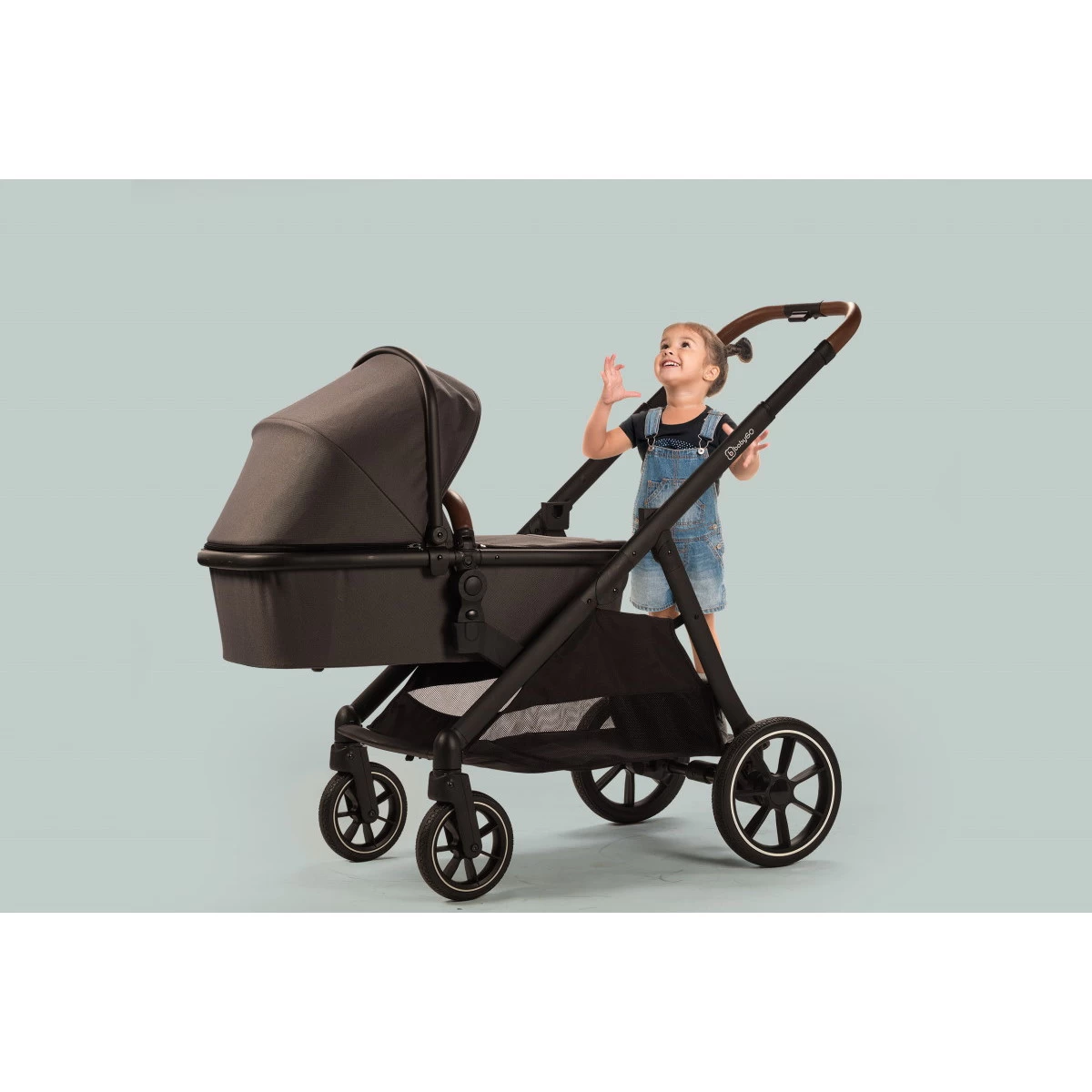 Babygo Duo Grey Tandem Kinderwagen 7801 - Afbeelding 17