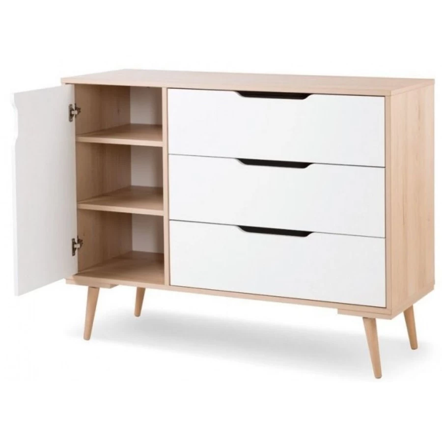 Babykamer Marloes Naturel: Ledikant, Commode & 2-Deurskast - Afbeelding 4