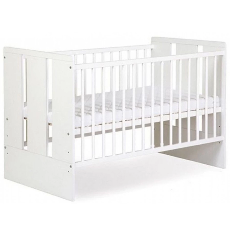 Babykamer Teuntje Wit: Ledikant En Commode - Afbeelding 2