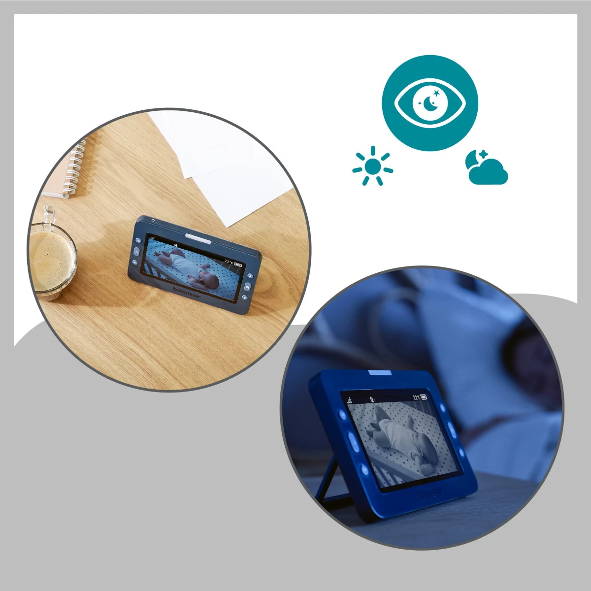 Babymoov Yoo Master Plus 5 Inch 360° Beeldbabyfoon A014426 - Afbeelding 4