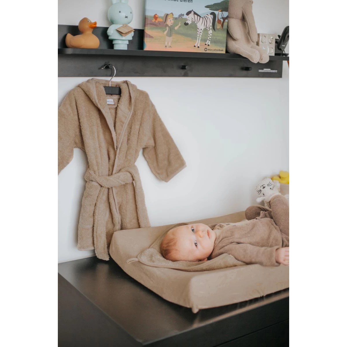 MamaLoes Badstof Groen 1-2jr Badjas ML010308 - Afbeelding 7