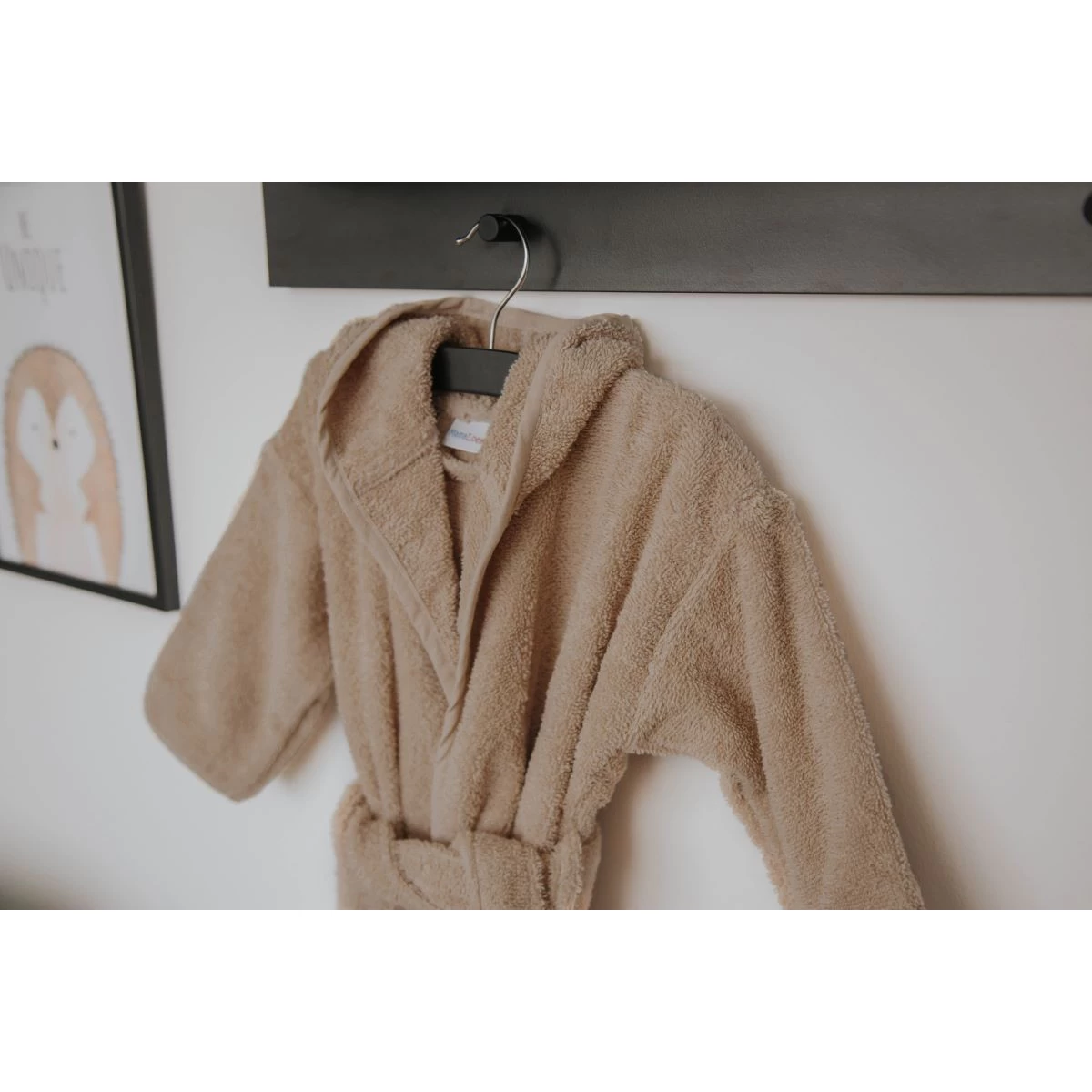 MamaLoes Badstof Licht Blauw 1-2jr Badjas ML010304 - Afbeelding 9