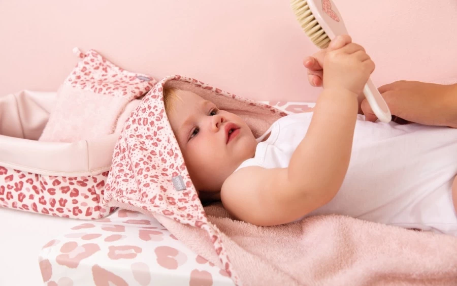 Bébé-jou Bebe-Jou Leopard Pink Badcape 3010123 - Afbeelding 2