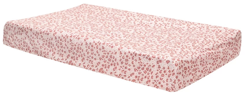 Bébé-jou Bebe-Jou Leopard Pink 72 X 44 Cm Jersey Aankleedkussenhoes 3029123