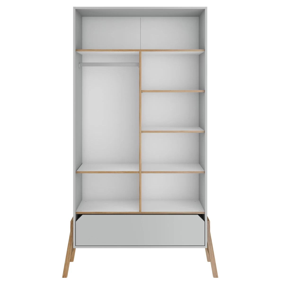 Bellamy Lotta Grey 2-Deurskast LOSZSZ2D - Afbeelding 2