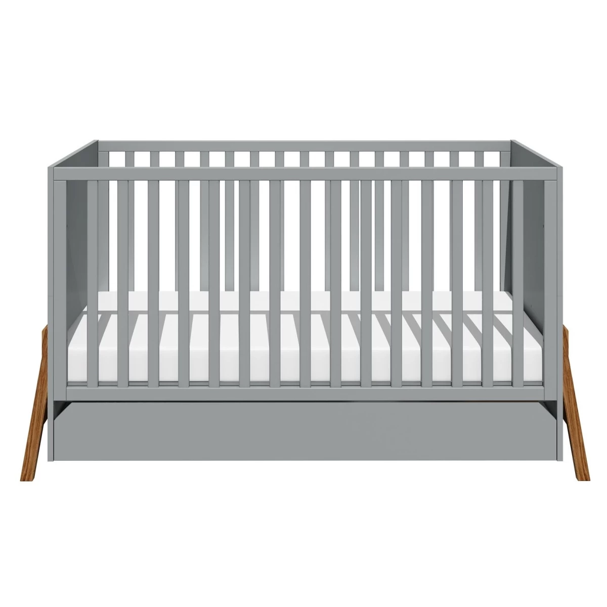 Bellamy Lotta Grey Babykamer: Ledikant/Juniorbed, Commode En 2-Deurskast - Afbeelding 3
