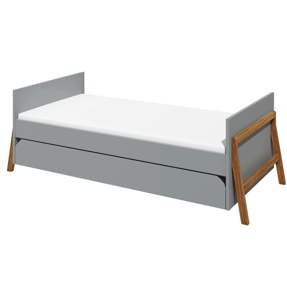 Bellamy Lotta Grey Babykamer: Ledikant/Juniorbed, Commode En 2-Deurskast - Afbeelding 5
