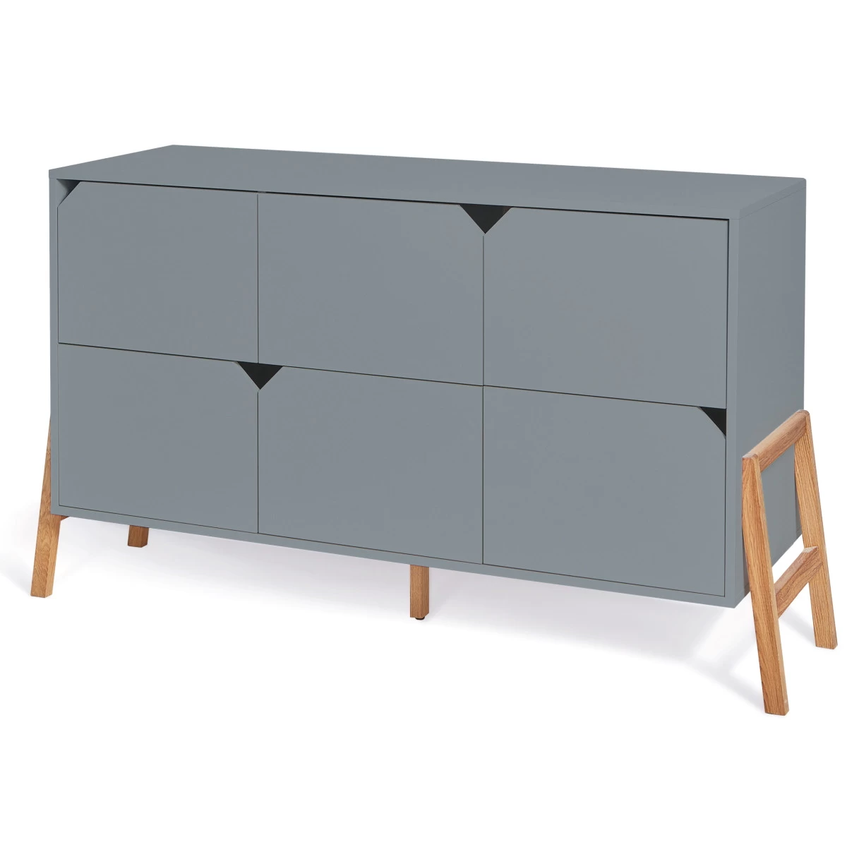 Bellamy Lotta Grey Babykamer: Ledikant/Juniorbed En Commode Met 6 Lades - Afbeelding 8