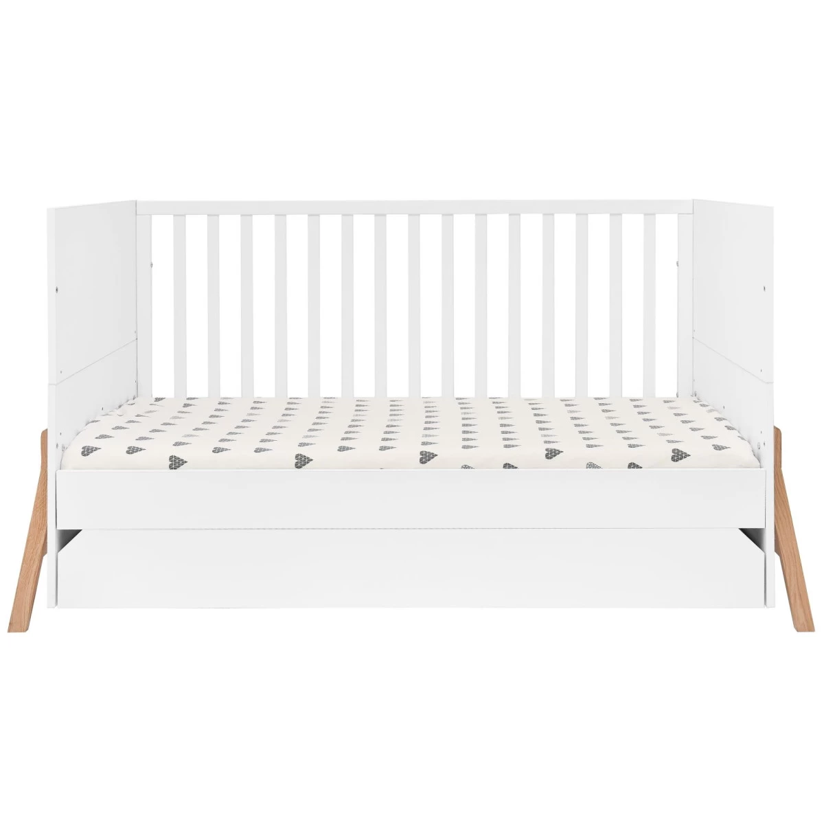 Bellamy Lotta Snow Babykamer: Ledikant/Juniorbed, Commode Met 6 Lades En 2-Deurskast - Afbeelding 4