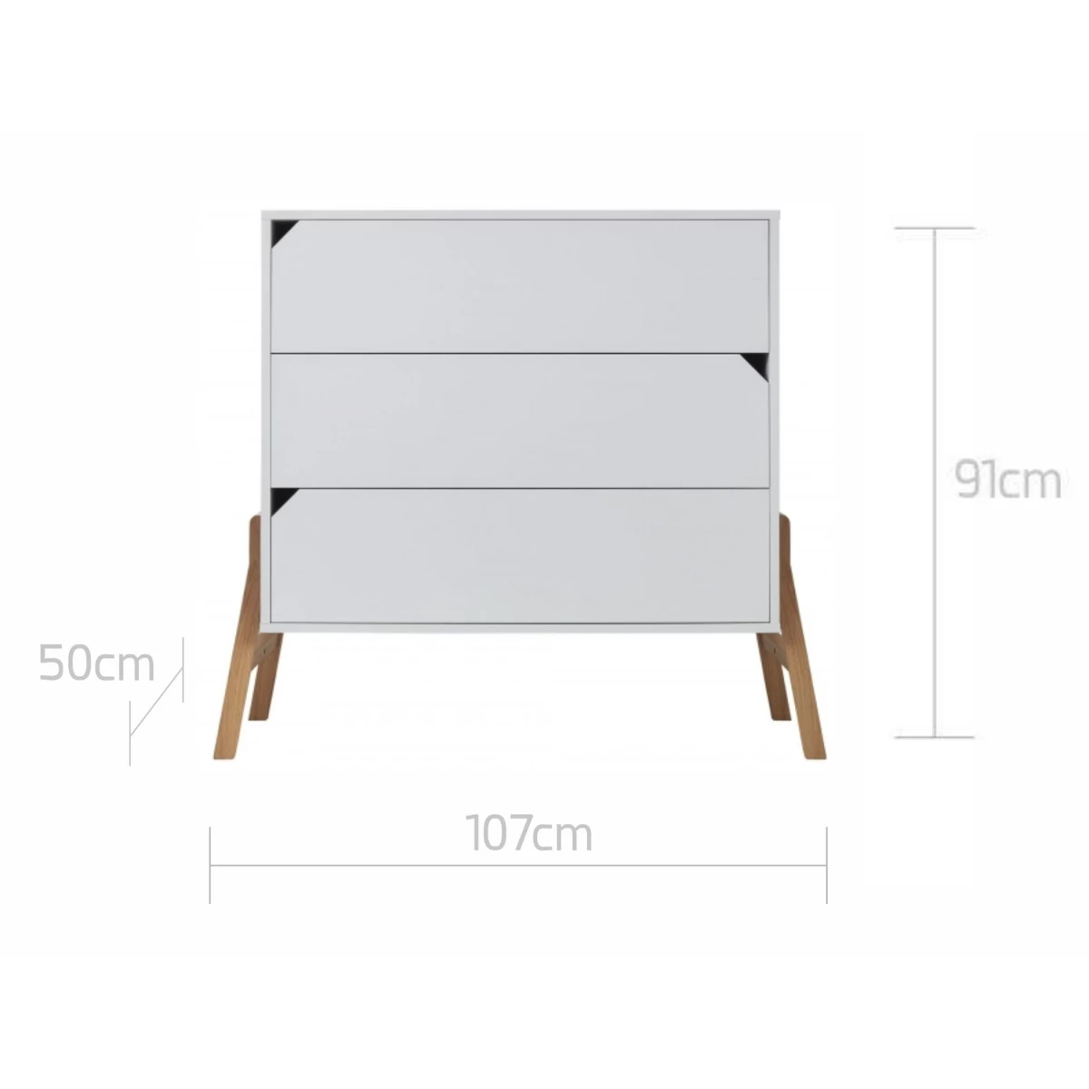 Bellamy Lotta Snow Babykamer: Ledikant/Juniorbed En Commode - Afbeelding 9