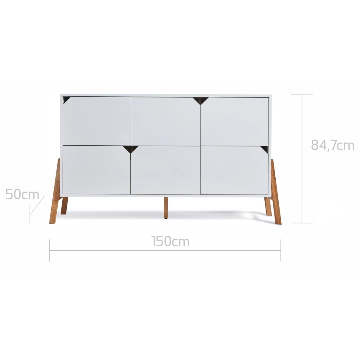 Bellamy Lotta Snow Commode Met 6 Lades LOBIKO6S - Afbeelding 3