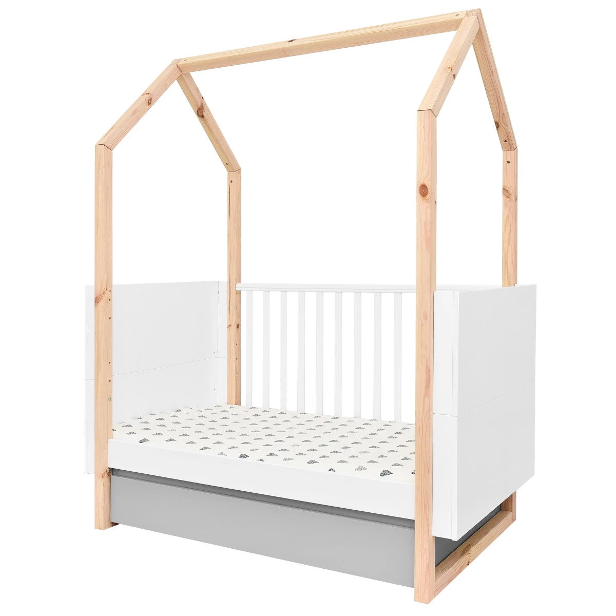 Bellamy Pinette Babykamer: Ledikant/Juniorbed En Commode - Afbeelding 6