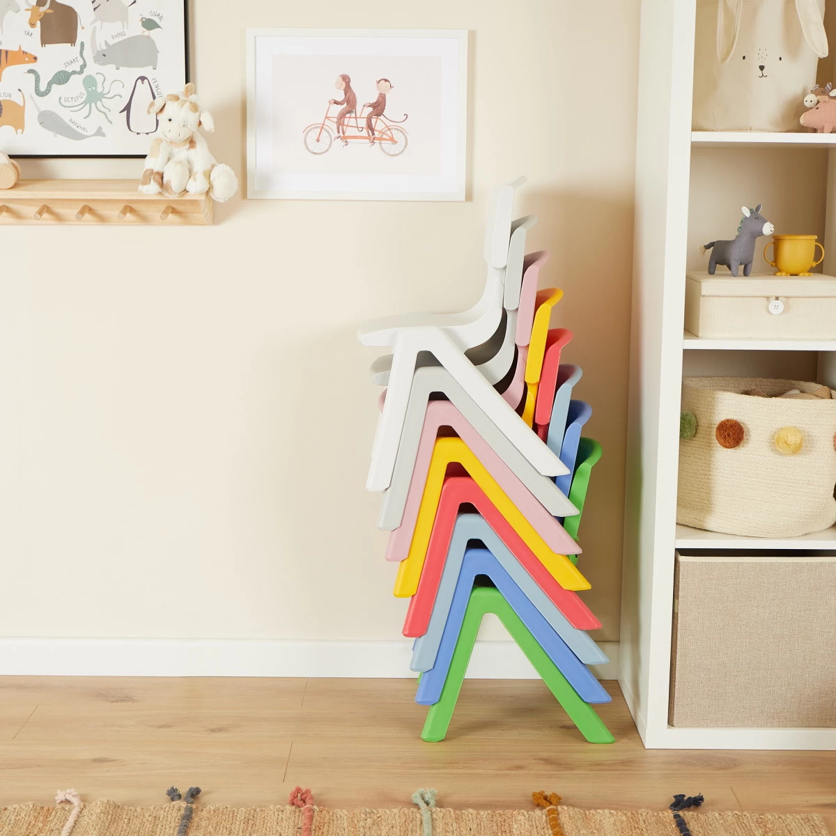 Bieco Antique Roze Kunststof Kinderstoeltje 04201807 - Afbeelding 7