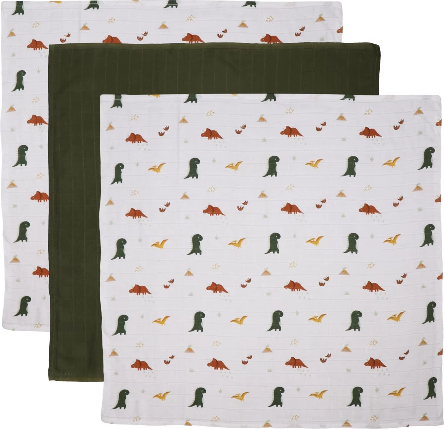 Blush & Blossom Dinosaurus 70 X 70 Cm 6 Stuks Hydrofiel Luiers TR-BB443413 - Afbeelding 3