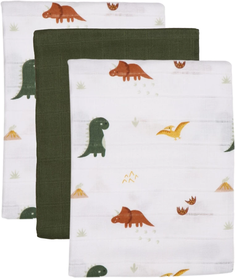 Blush & Blossom Dinosaurus 70 X 70 Cm 6 Stuks Hydrofiel Luiers TR-BB443413 - Afbeelding 2