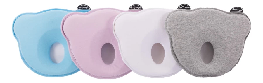 Bo Jungle B-Cosy Jersey Roze Ergonomisch Hoofdkussentje B800340 - Afbeelding 2