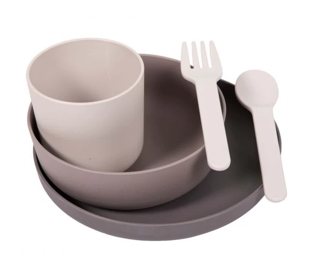 Bo Jungle B-Dinner Grijs 5-delige Biologische Dinerset B551000