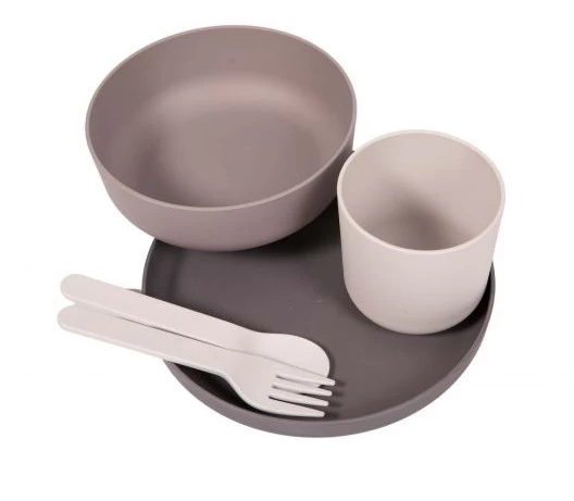 Bo Jungle B-Dinner Grijs 5-delige Biologische Dinerset B551000 - Afbeelding 2