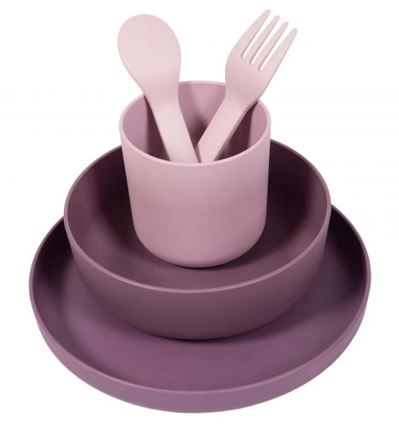 Bo Jungle B-Dinner Roze 5-delige Biologische Dinerset B551010