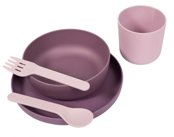 Bo Jungle B-Dinner Roze 5-delige Biologische Dinerset B551010 - Afbeelding 2