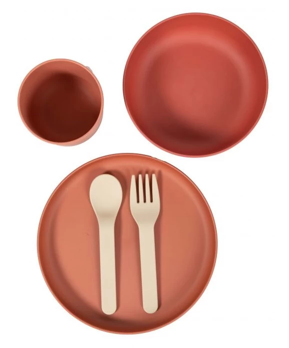 Bo Jungle B-Dinner Terracotta 5-delige Biologische Dinerset B551030 - Afbeelding 2