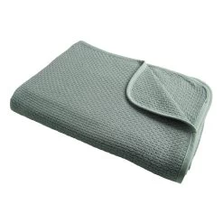 Briljant Pique Stonegreen 75 X 100 Cm Zomer Wiegdeken 60R