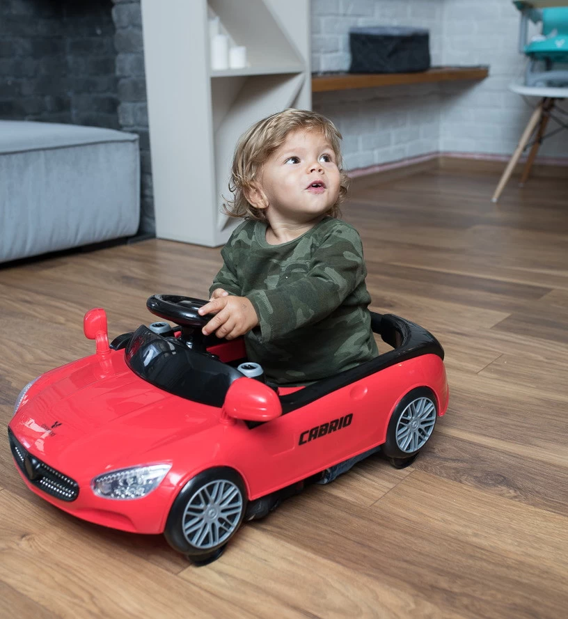 Cangaroo Cabrio Red 2-in-1 Loopstoel En Loopwagen - Afbeelding 6