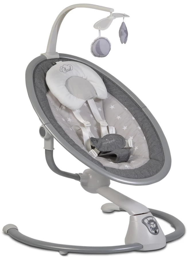 Cangaroo Cloud Grey Stars Swing Elektrische Babyschommel 48123 - Afbeelding 2