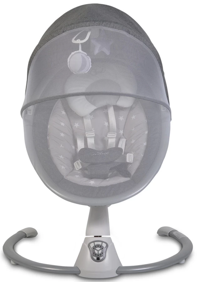 Cangaroo Cloud Grey Stars Swing Elektrische Babyschommel 48123 - Afbeelding 3