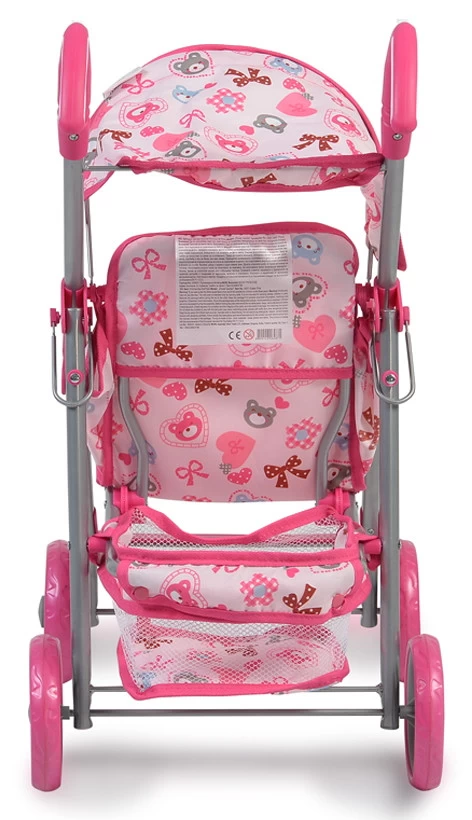 Cangaroo Flower Garden Pink Poppenbuggy - Afbeelding 3