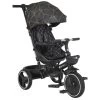 Cangaroo Fusion Black Driewieler Met Duwstang 110337